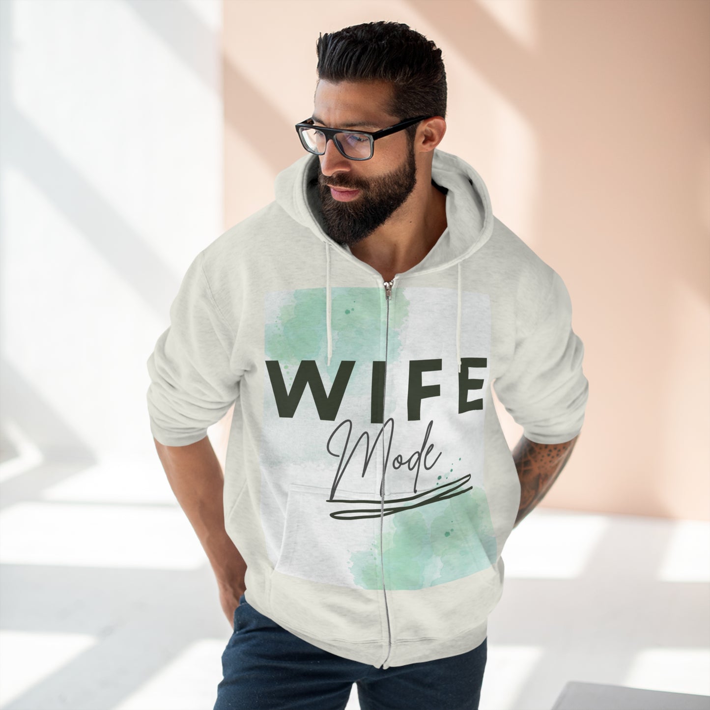 Wife mode Full Zip Hoodie