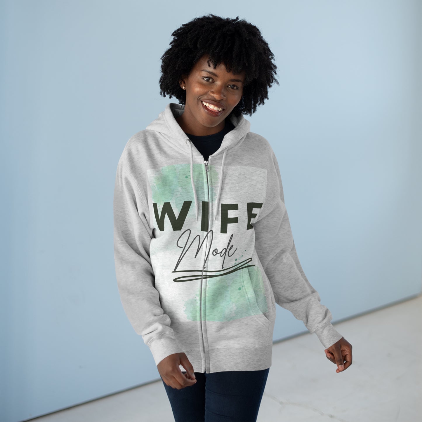 Wife mode Full Zip Hoodie