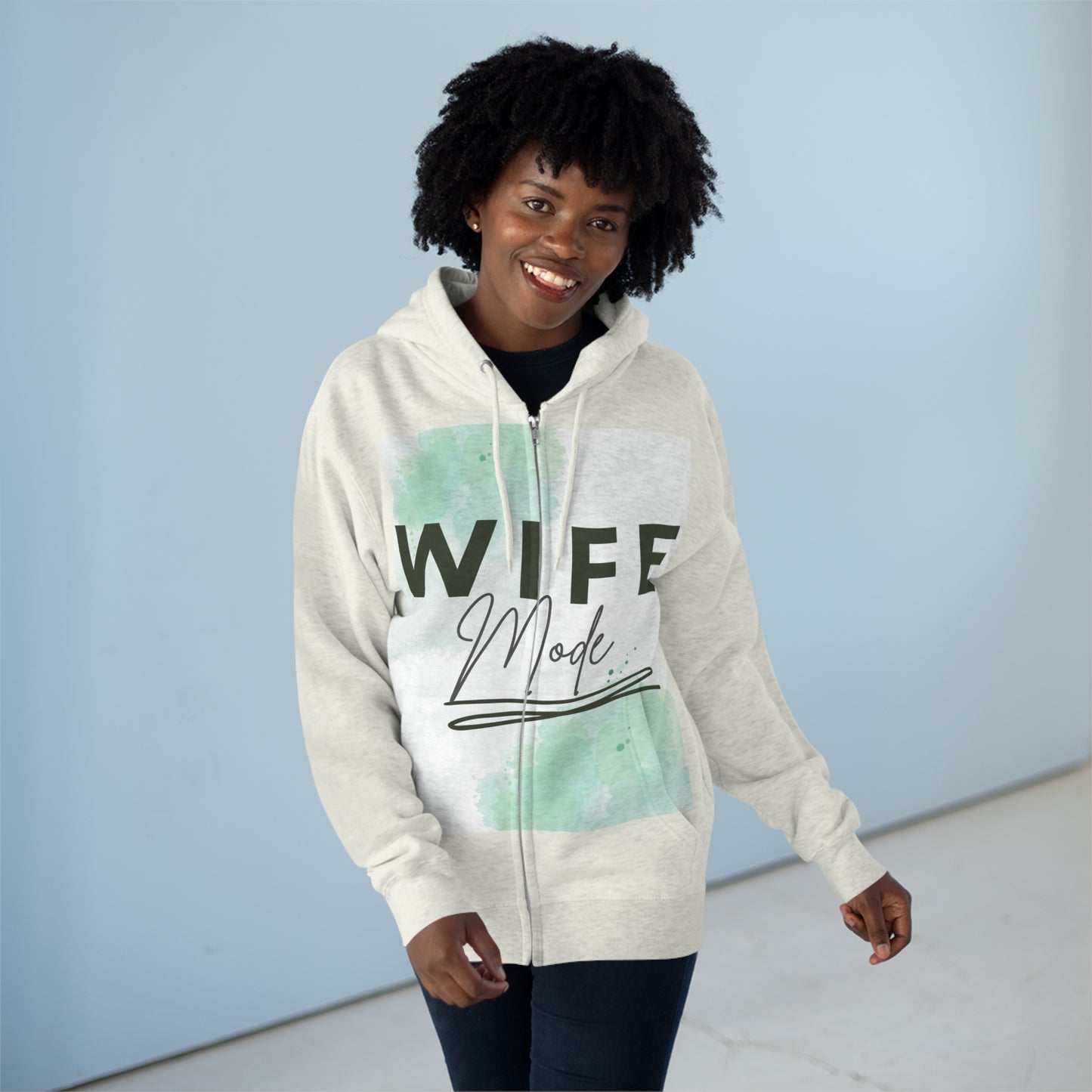 Wife mode Full Zip Hoodie