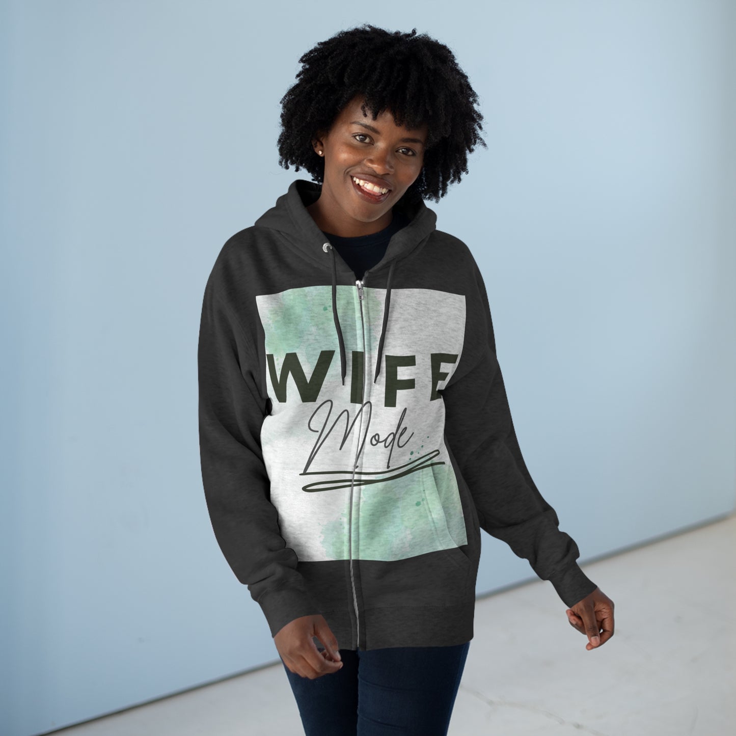 Wife mode Full Zip Hoodie