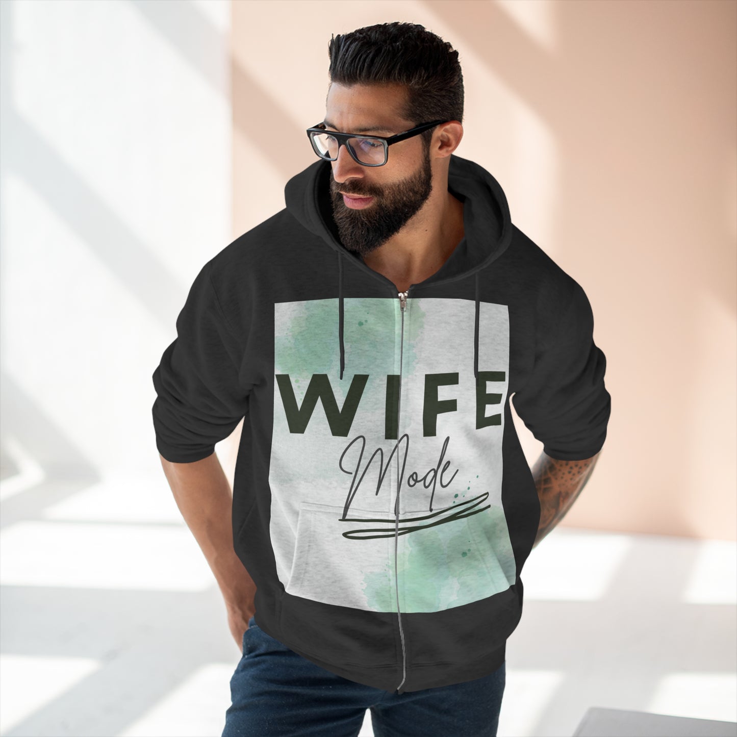 Wife mode Full Zip Hoodie