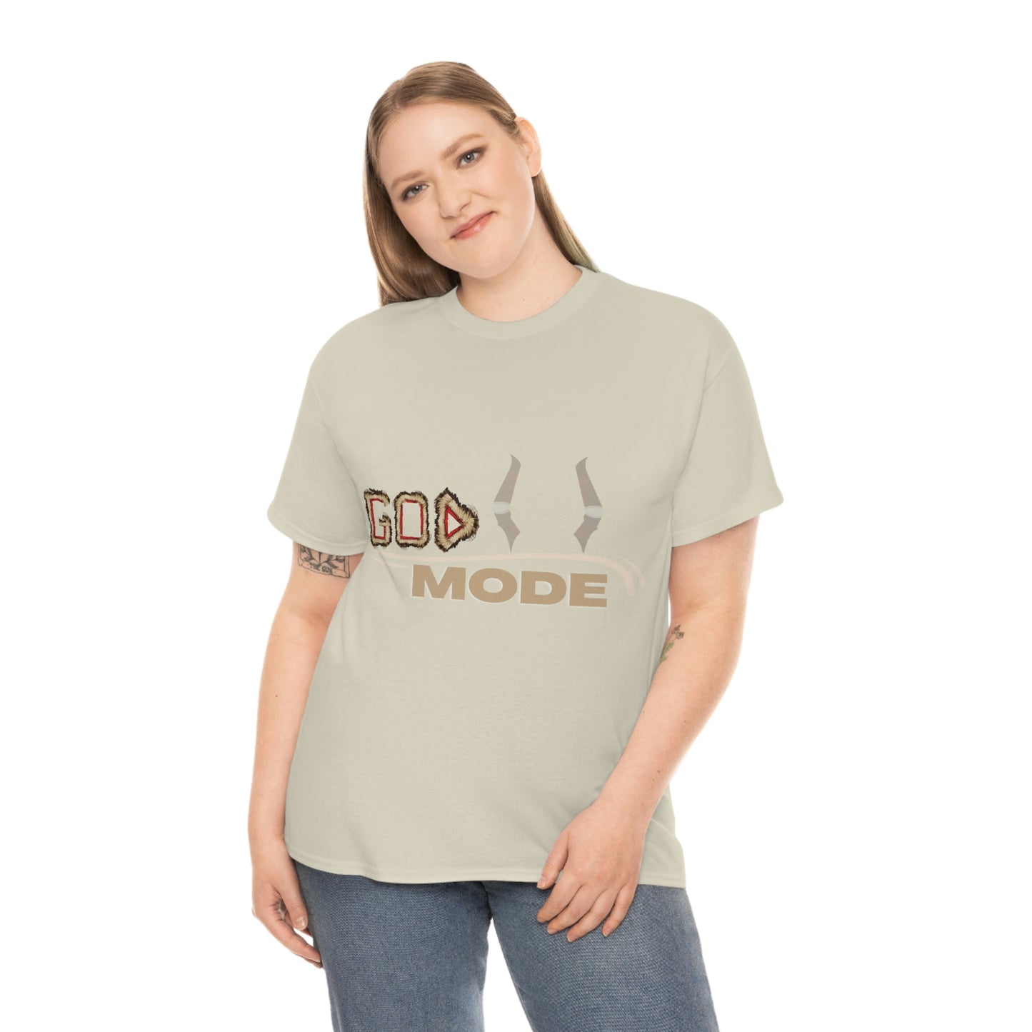 Unisex Heavy Cotton Tee - (God Mode Summer T-shirt)