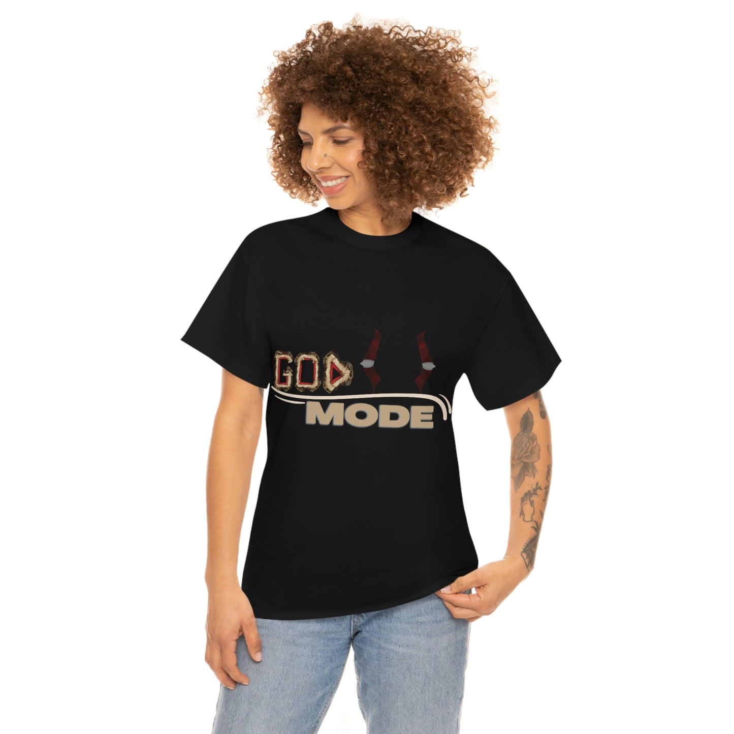 Unisex Heavy Cotton Tee - (God Mode Summer T-shirt)