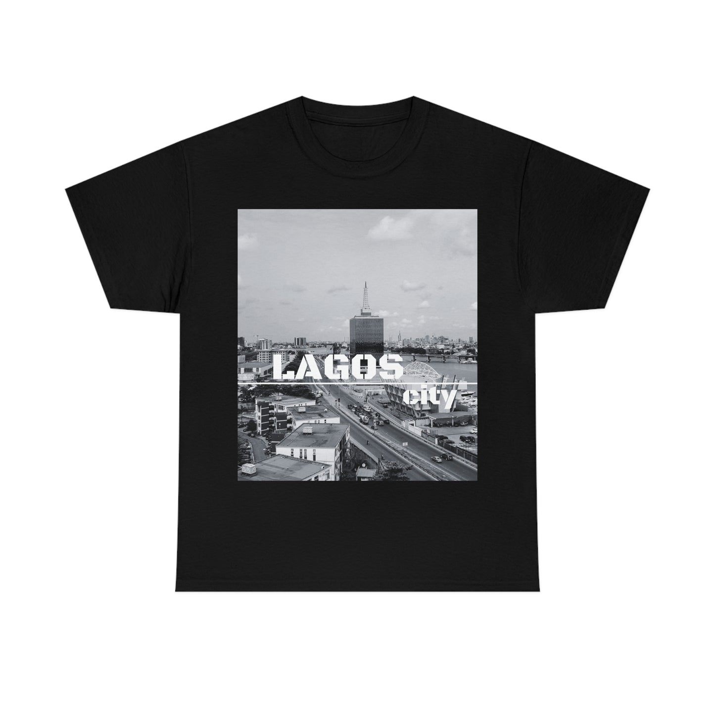 Unisex Heavy Cotton Tee (Lagos city T-shirt)