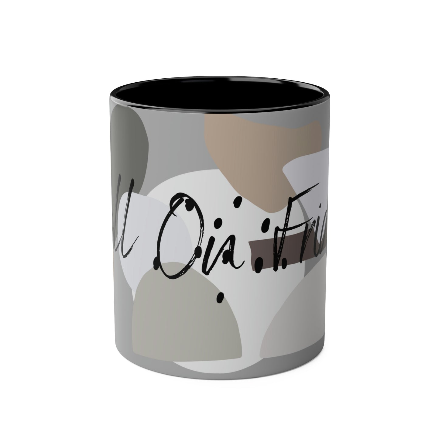 Roll on Friday Two-Tone Coffee Mugs, 11oz