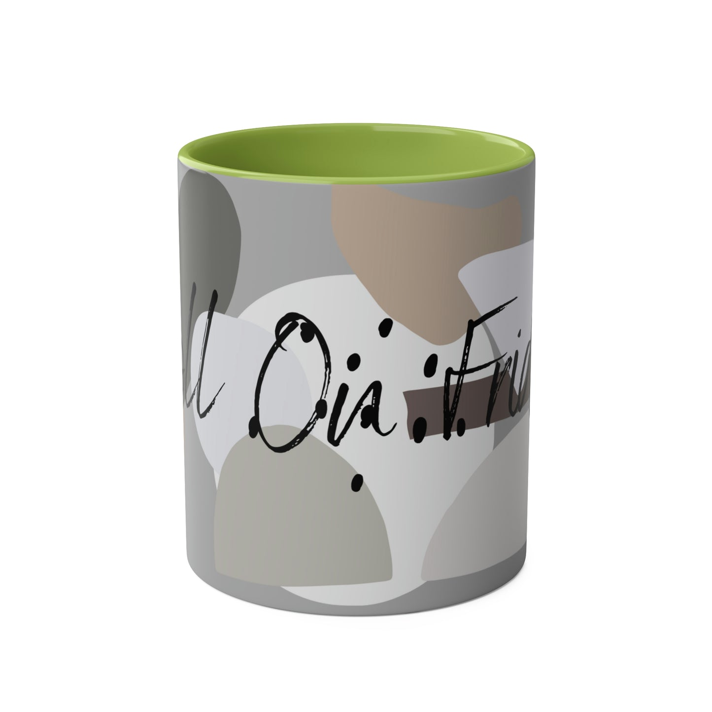 Roll on Friday Two-Tone Coffee Mugs, 11oz