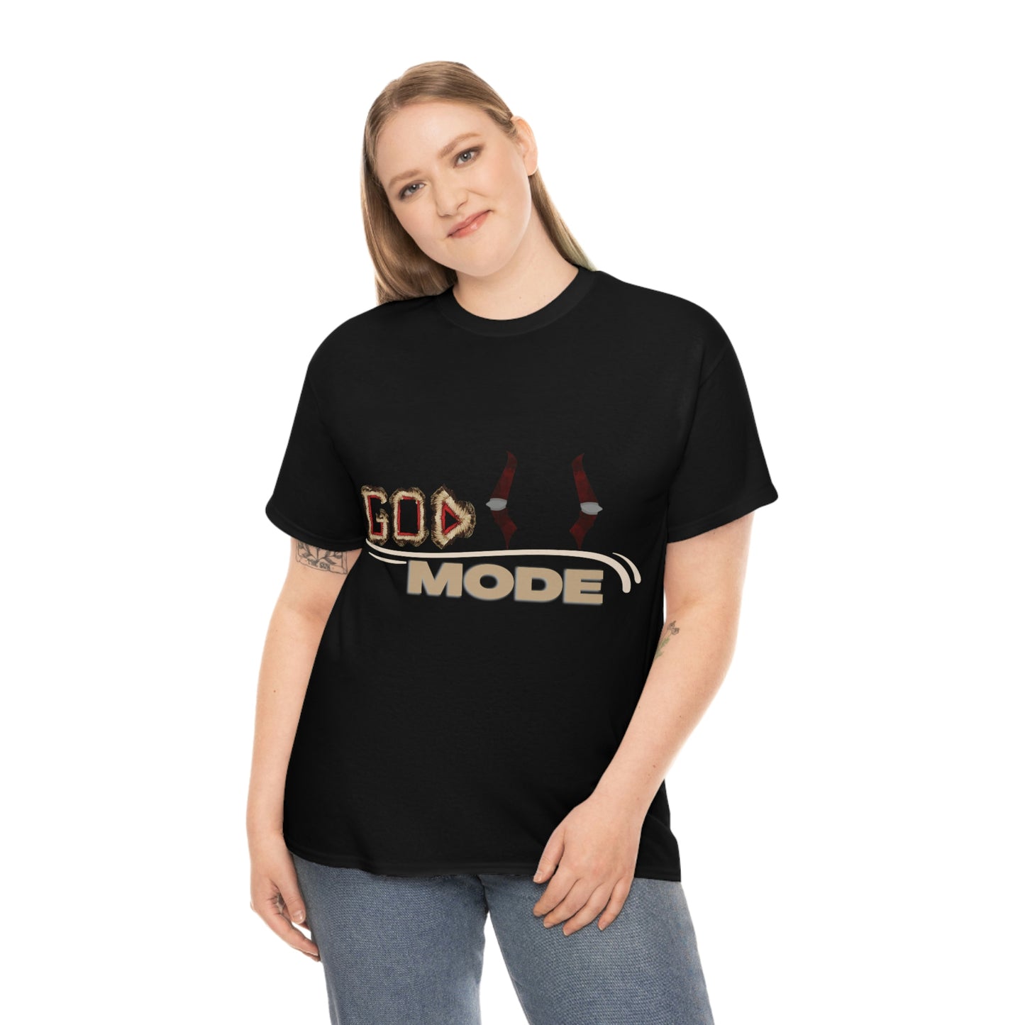 Unisex Heavy Cotton Tee - (God Mode Summer T-shirt)