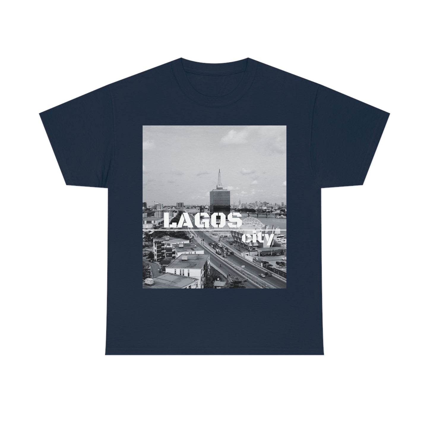 Unisex Heavy Cotton Tee (Lagos city T-shirt)