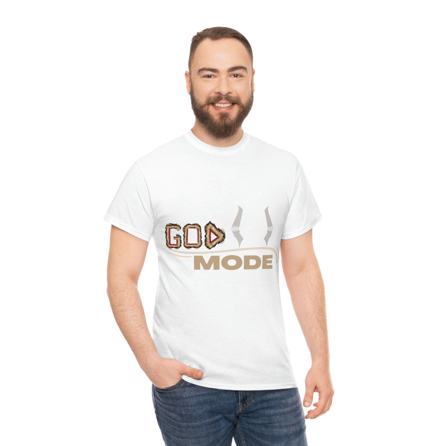 Unisex Heavy Cotton Tee - (God Mode Summer T-shirt)