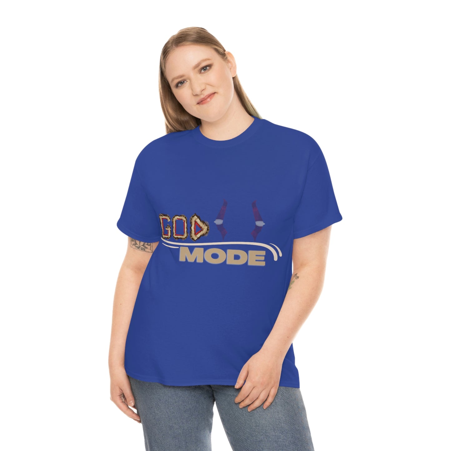 Unisex Heavy Cotton Tee - (God Mode Summer T-shirt)