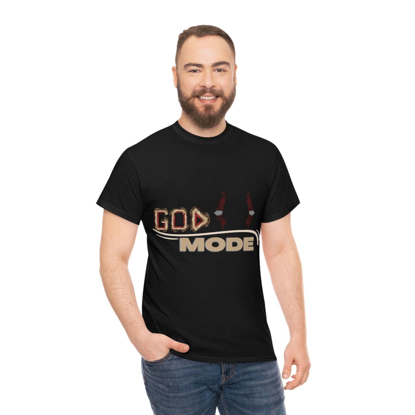 Unisex Heavy Cotton Tee - (God Mode Summer T-shirt)