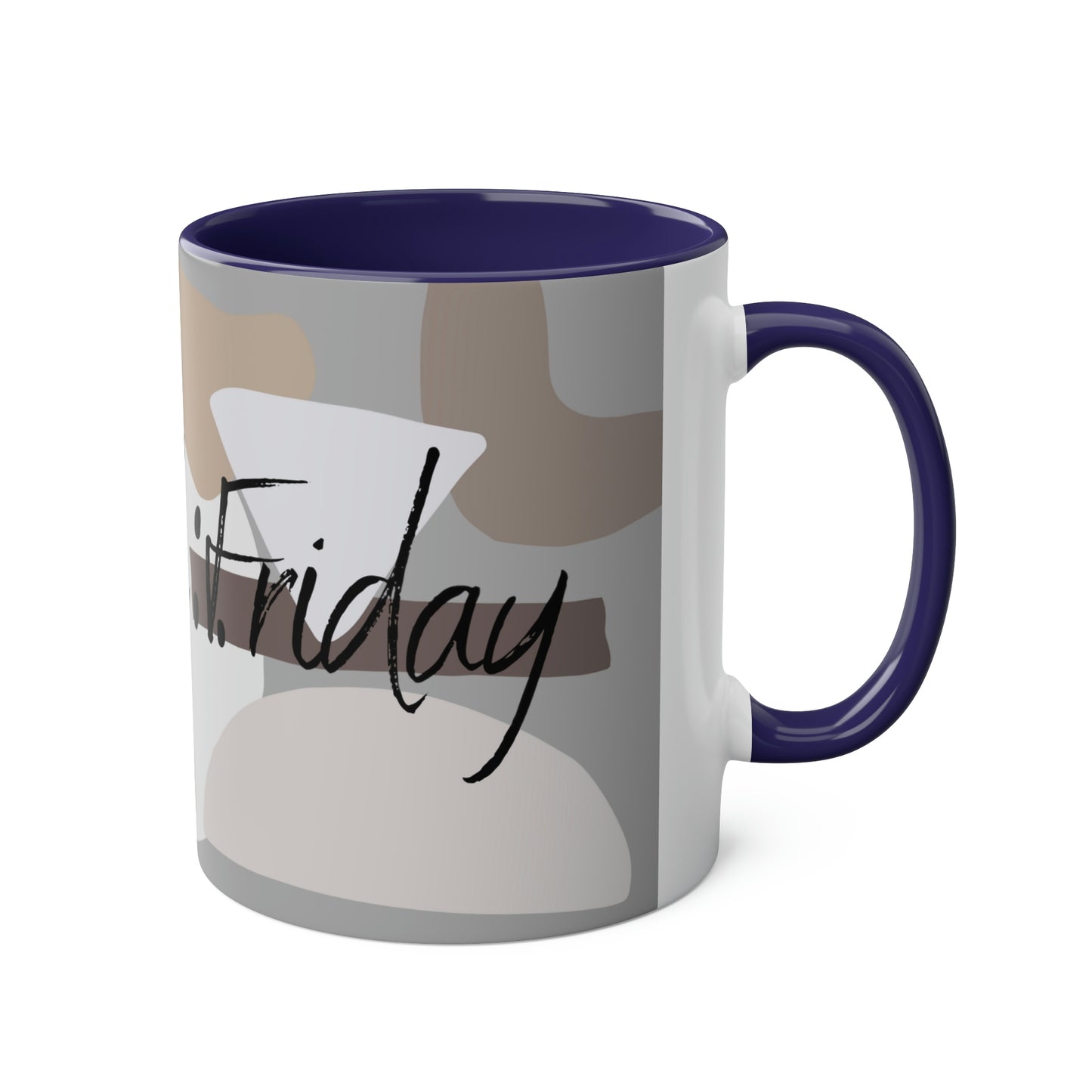 Roll on Friday Two-Tone Coffee Mugs, 11oz