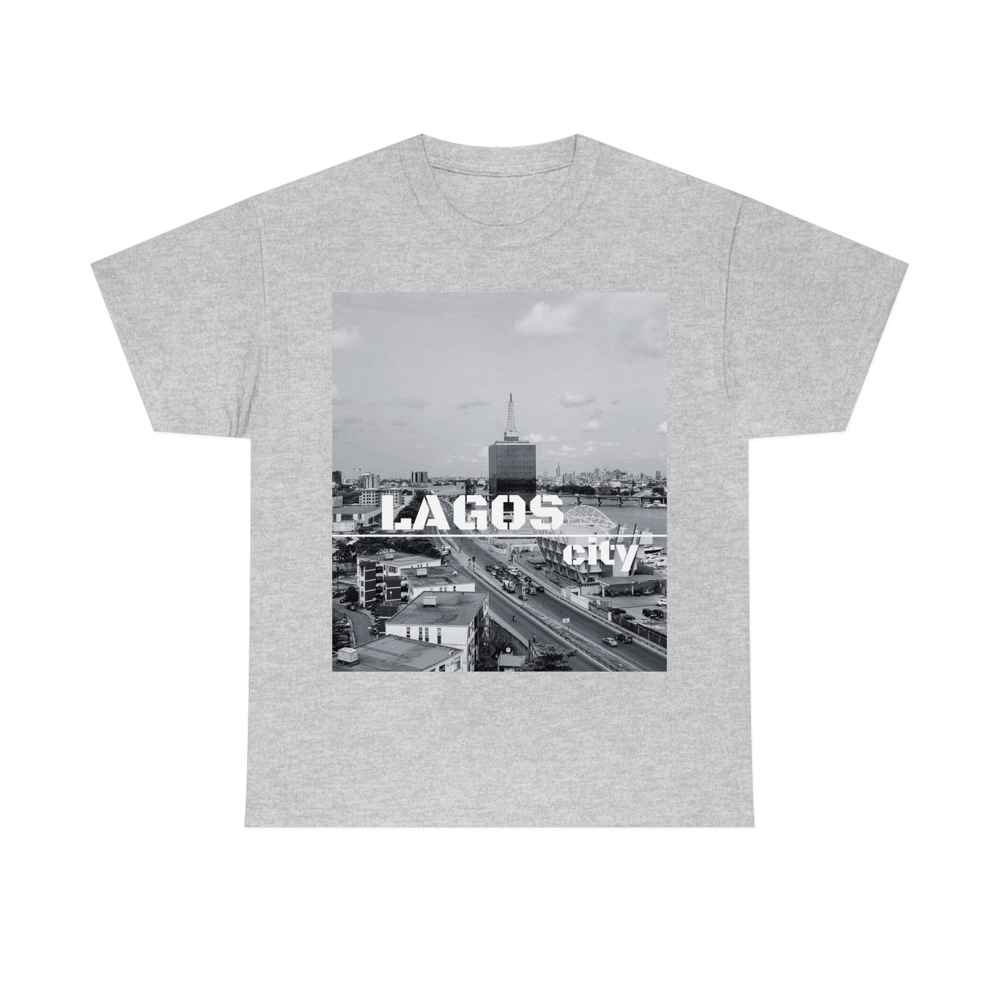 Unisex Heavy Cotton Tee (Lagos city T-shirt)