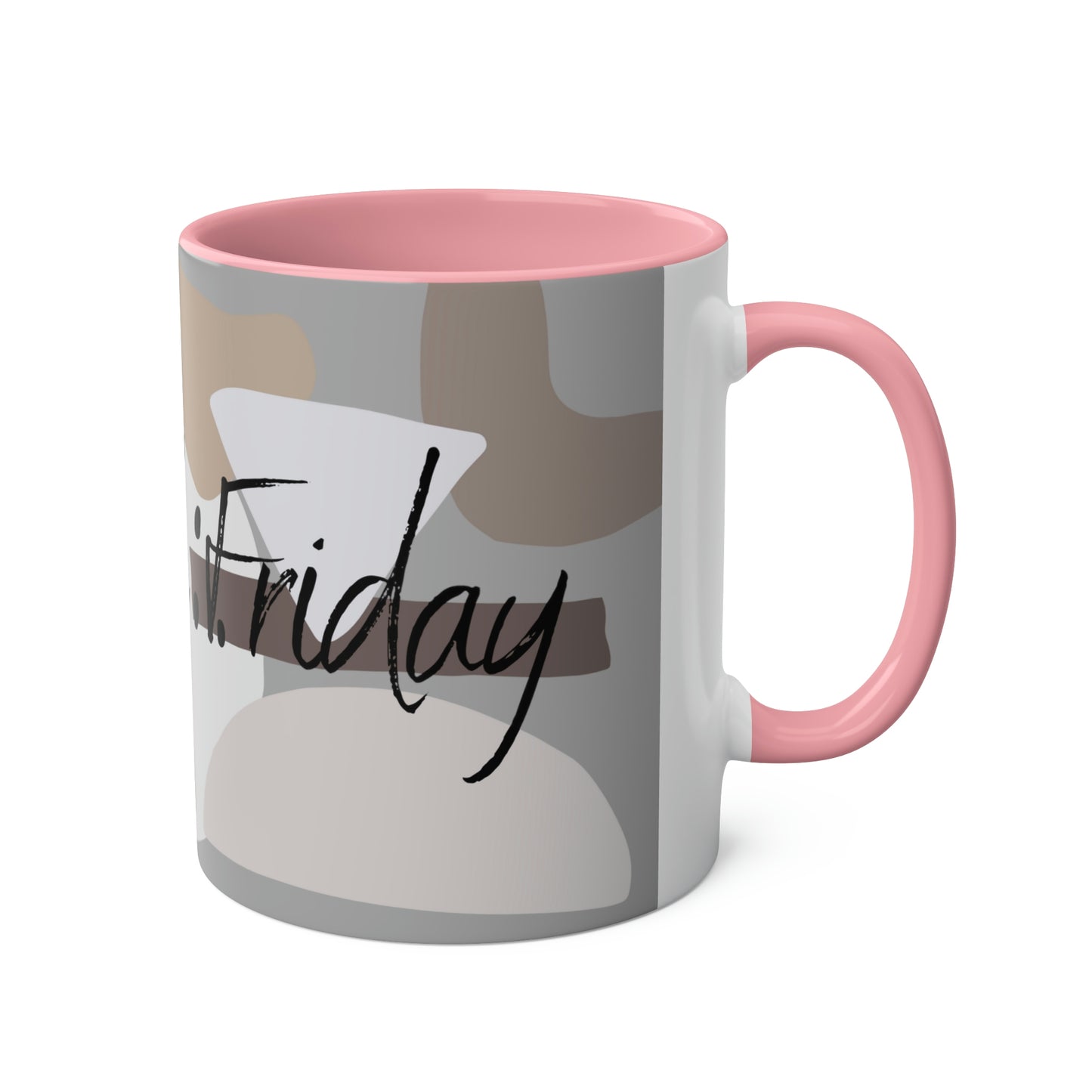 Roll on Friday Two-Tone Coffee Mugs, 11oz