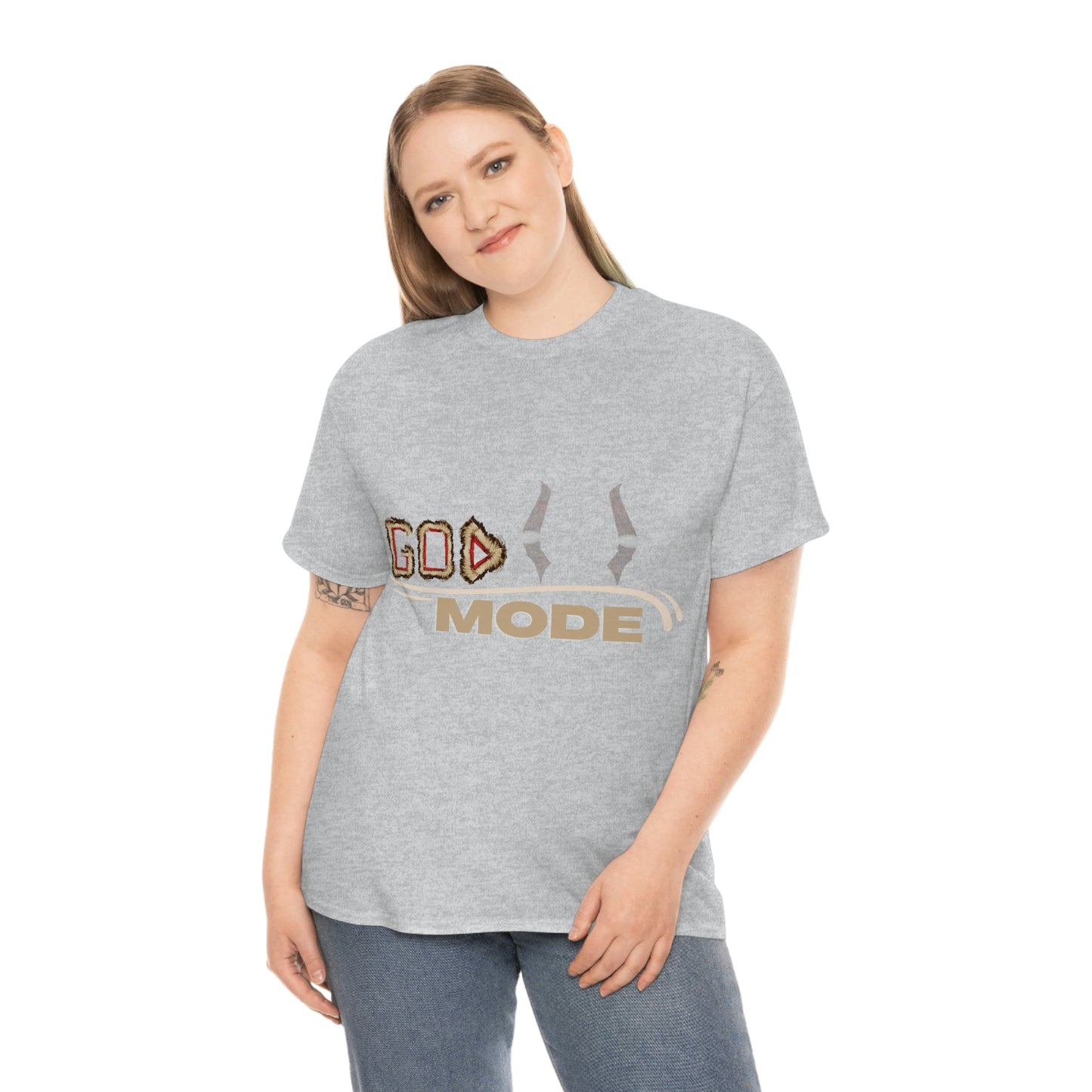 Unisex Heavy Cotton Tee - (God Mode Summer T-shirt)