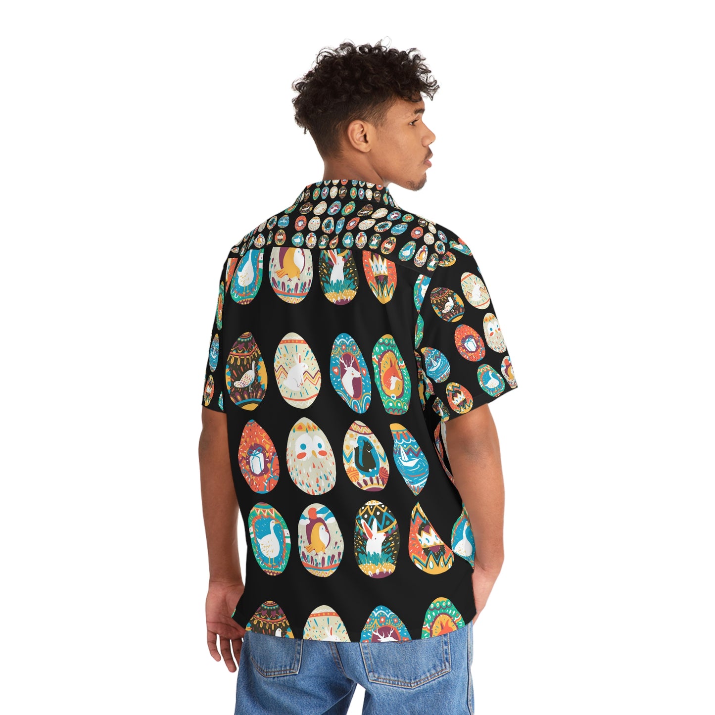 Men's Hawaiian Shirt (AOP) - (Summer Easter Print Shirt )