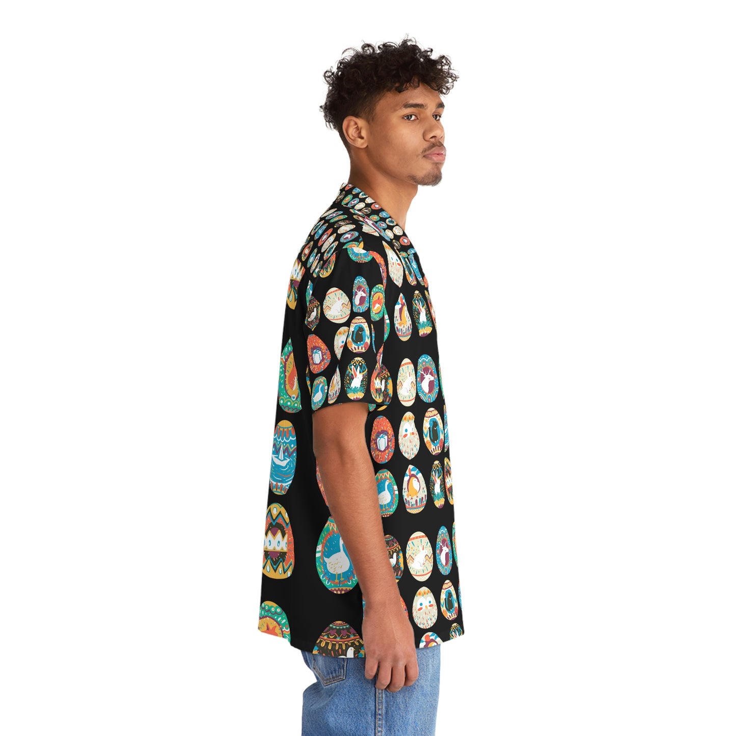 Men's Hawaiian Shirt (AOP) - (Summer Easter Print Shirt )