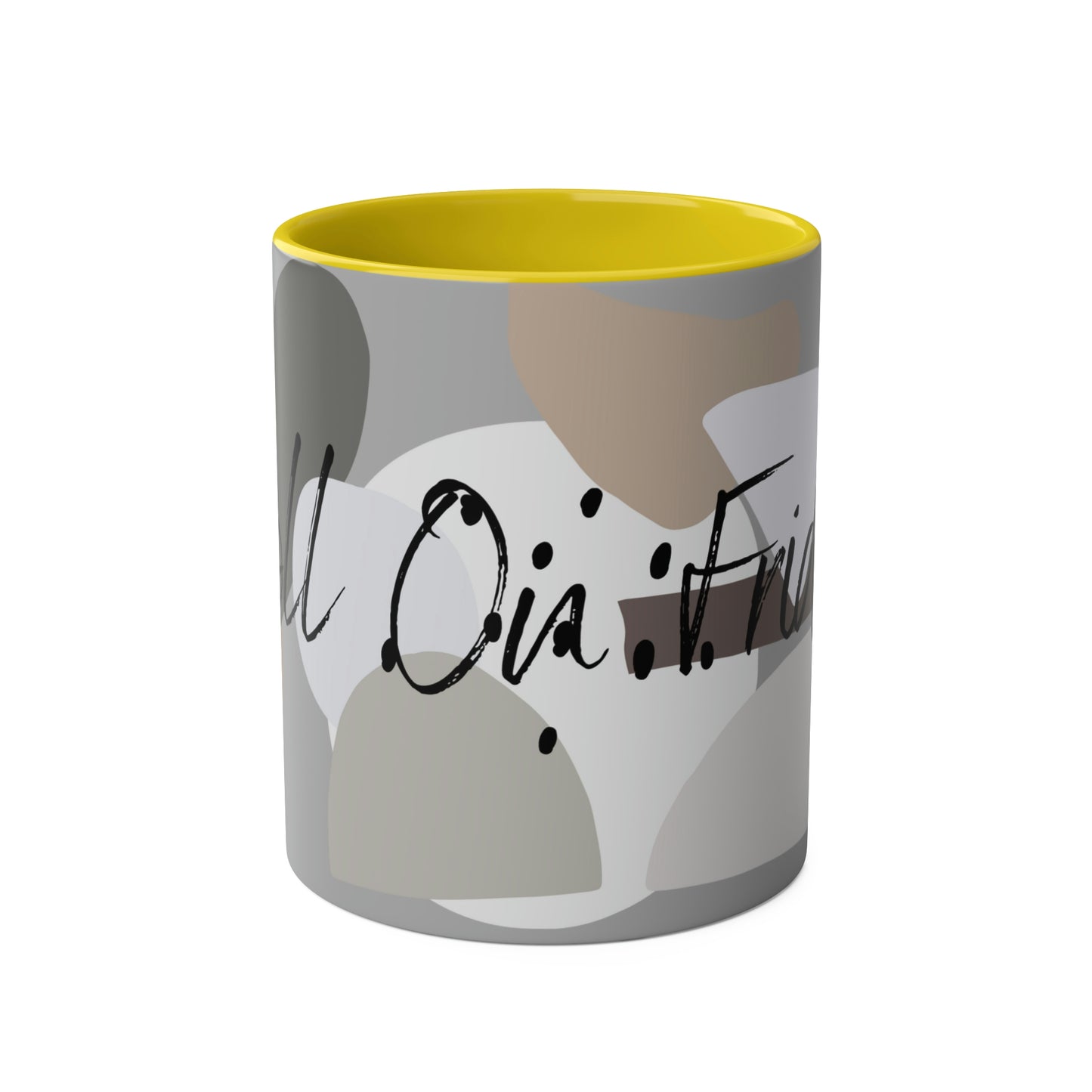 Roll on Friday Two-Tone Coffee Mugs, 11oz