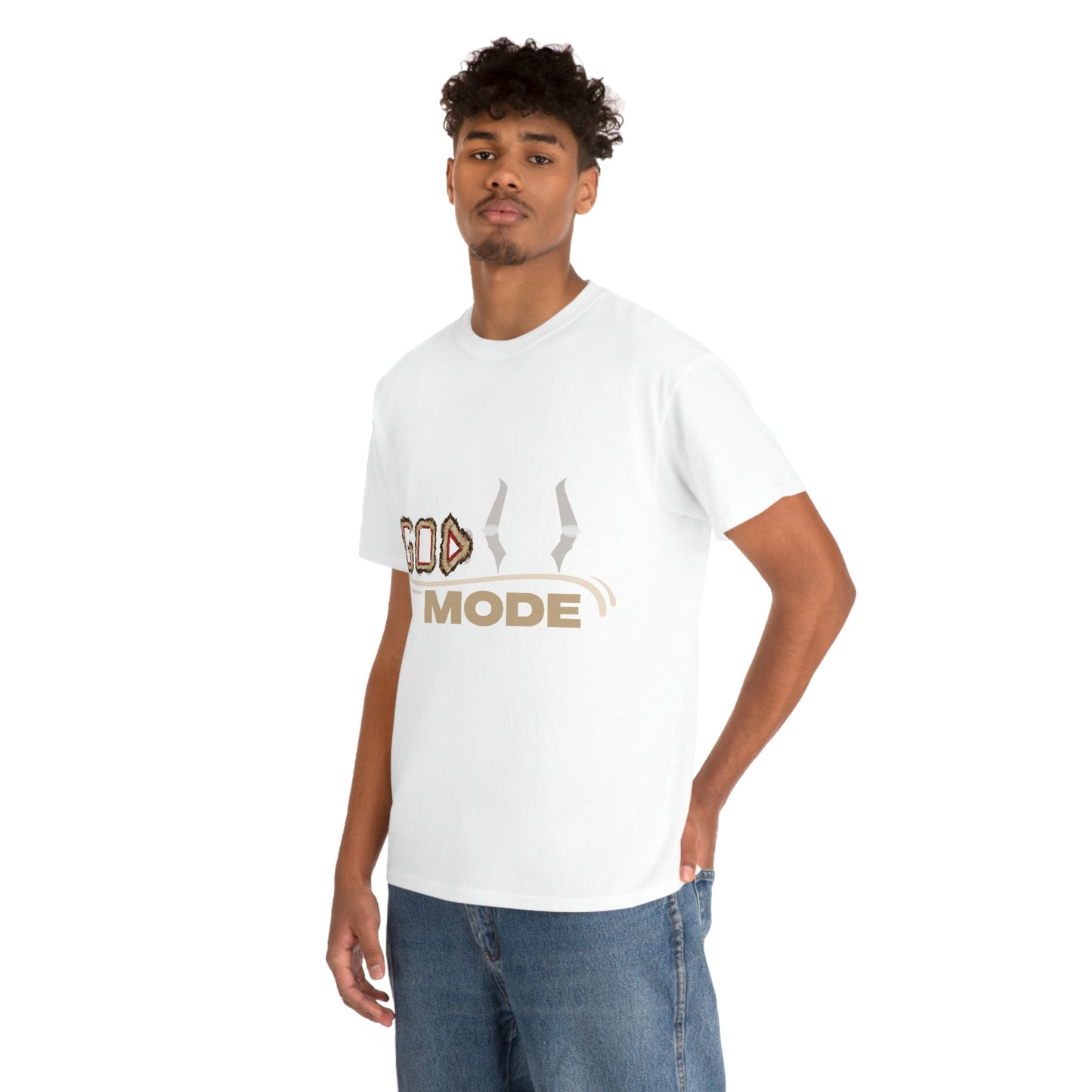 Unisex Heavy Cotton Tee - (God Mode Summer T-shirt)