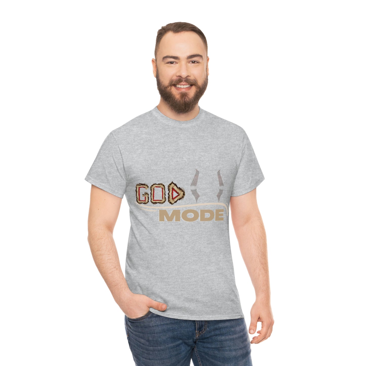 Unisex Heavy Cotton Tee - (God Mode Summer T-shirt)