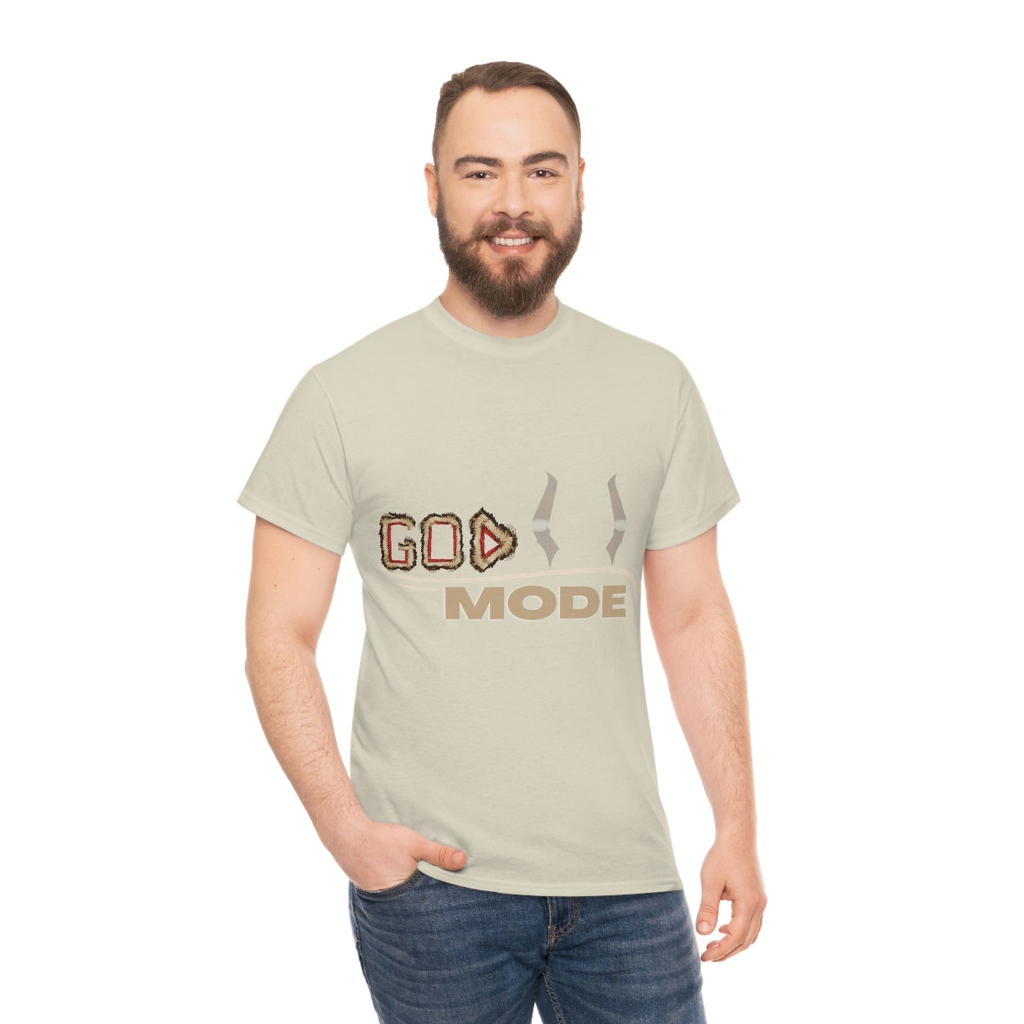 Unisex Heavy Cotton Tee - (God Mode Summer T-shirt)